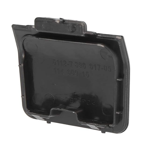 1 tapa de aro de remolque for parachoques trasero negro de BMW E60 M Sport, cubierta de gancho 2003-10, serie 5