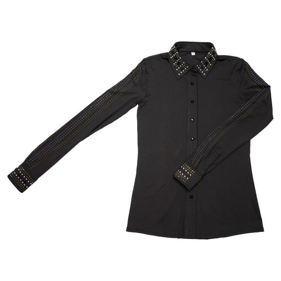 Schneiders Ladies Sarah Crystal Western Show Shirt | Color Black | Size Small
