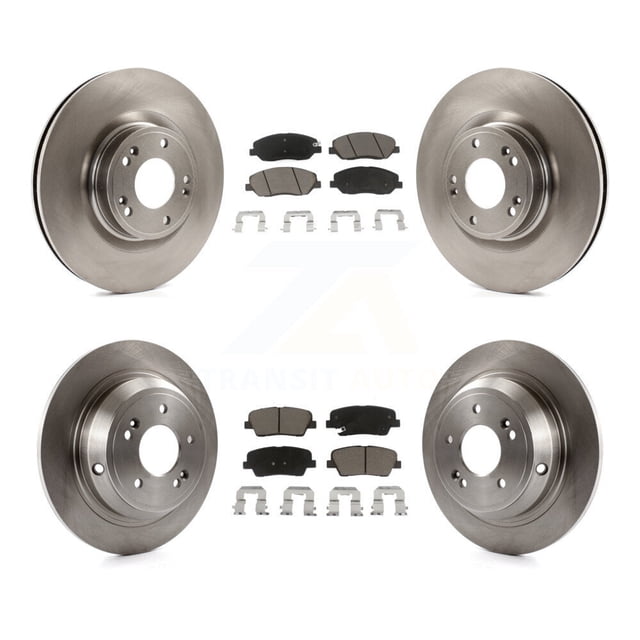 CMX Front Rear Disc Brake Rotors and Ceramic Pads Kit for Car Hyundai Genesis 3.8L K8C-101084