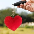 thumbnail image 4 of Elainilye Faux Fur Plush Heart Shape Keychain Pendant, Soft Fluffy Key Ring Book Bag Charm, Cute Bag Accessory for Backpacks, Purses, Luggage Decor, School Supplies, Daily Use, 4 of 6