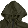 thumbnail image 6 of Edvintorg Womens Jackets Lightweight Long Sleeve Zip up Coat Hooded Outerwear with Pocket Womans Clothes Fashion Clothing Women Army Green S-2XL, 6 of 9