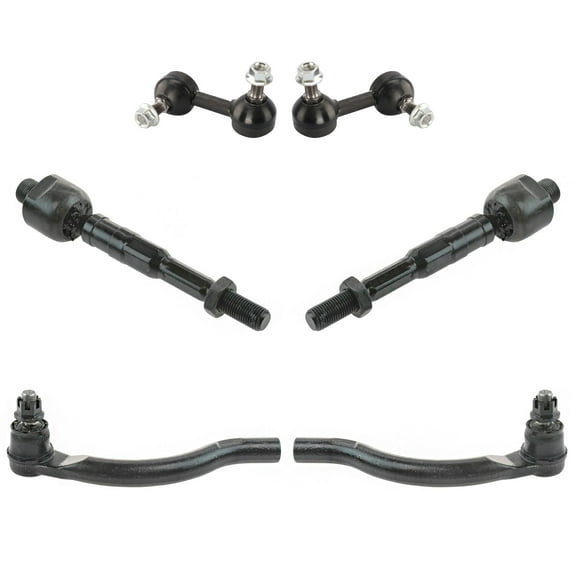 TRQ 6pc Steering & Suspension Kit Inner Outer Tie Rods w/ Sway Bar End Links New PSA70040