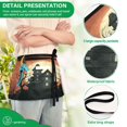 thumbnail image 6 of IAUYY Waiter's Apron with 3 Pockets Waterproof Adjustable Cooking Aprons for Kitchen for Woodworkers Artists and Gardening Gifts for Women Haunted House, 6 of 7