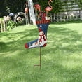 thumbnail image 6 of E-view Metal Stocking Garden Stakes Snowman Christmas Yard Stake Winter Xmas Decorative Stocking Sign Outdoor Holiday Lawn Decoration (Set of 3), 6 of 6