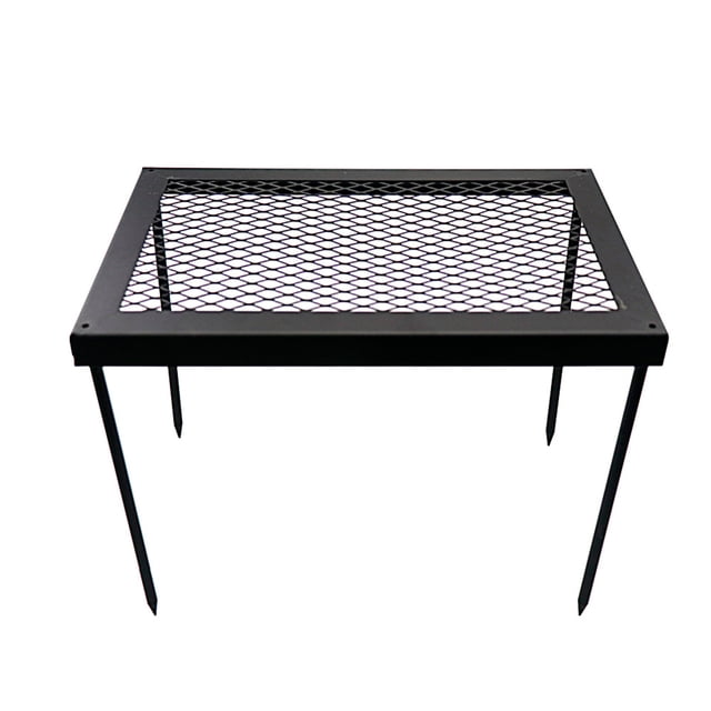 Table de Gril de Pique-Nique Pliable pour l'Extérieur, Bureau de Camping Portable, Support de Gril en Acier, Table pour Pique-Nique et Randonnée