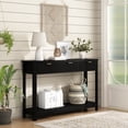 thumbnail image 4 of 47" Farmhouse Console Table with 2 Drawers, Wood Sofa Table, Entryway Table with Storage Shelf for Living room, Hallway and Bedroom, 4 of 8
