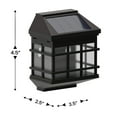 thumbnail image 4 of Flash Furniture Holder LED Solar Wall Mount Lights Outdoor Brown (DNSL1086BR), 4 of 10