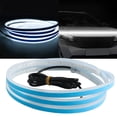 thumbnail image 2 of Tira de luz para capó de coche, decoración exterior para motor de coche, apta para piezas de coche Luz blanca de 150 cm., 2 of 9