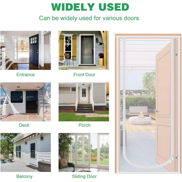 Wallfire Reinforced Cat Screen Door, Heavy Duty Pets Proof Screen