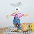 thumbnail image 1 of Agiferg 1PC Easter Rabbit Basket Handmade Bamboo Basket Creative Decoration, 1 of 5