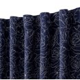 thumbnail image 3 of Fragrantex Modern Blue Floral Back Tab Blackout Curtains, 52” x 63” (2 Panels), 3 of 6