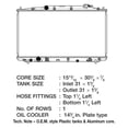 thumbnail image 2 of CSF 3517 1 Row Plastic Tank Aluminum Core Radiator, 2 of 2