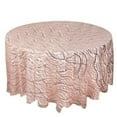 thumbnail image 7 of Efavormart 120" Blush Rose Gold Wave Embroidered Seamless Sequin Round Tablecloth, 7 of 7
