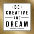 thumbnail image 2 of Grey, Jace 20x20 White Modern Wood Framed Museum Art Print Titled - Creative gold border, 2 of 4