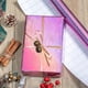 thumbnail image 3 of Rollo de papel de regalo con estrella holográfica metálica rosa burymento, 3 of 6