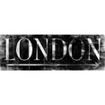 thumbnail image 3 of Grey, Jace 18x9 Black Modern Framed Museum Art Print Titled - LONDON BLACK, 3 of 5