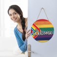 thumbnail image 6 of Replio Rainbow Door Sign Welcome Sign Wooden Farmhouse Home Sign Door Sign For Front Door Farmhouse Home Outdoor Decor Gifts Ideas, 6 of 9
