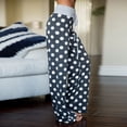 thumbnail image 3 of iniber Women's Comfy Pajama Pants Casual Lounge Pant Wide Leg Palazzo Stretch Drawstring Bottoms, 3 of 6