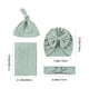 thumbnail image 2 of Fiudx Conjunto de Manta Envolvente de Algodón Suave, Gorro Turbante y Diadema con Lazo para Bebé, Transpirable y Agradable para La Piel, Ideal Como Regalo de Baby Shower o Accesorio Fotográfico, de R, 2 of 6