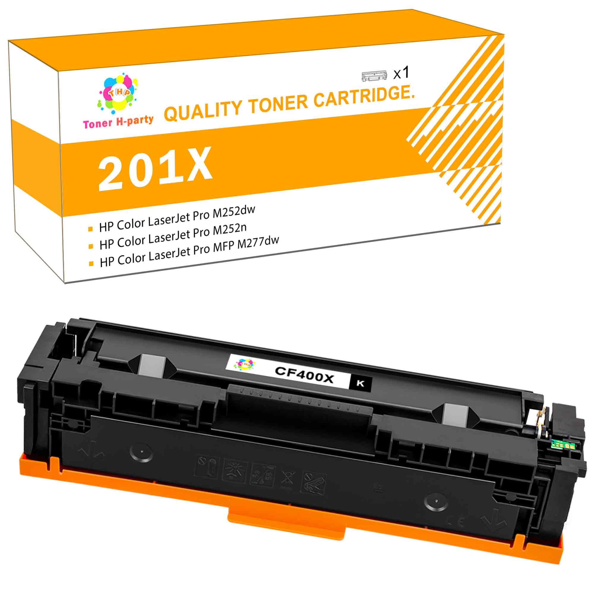 201A 201X Toner Cartridges for HP 201X CF400X CF400A 202A Toner Cartridge for Color Laserjet Pro MFP M277dw M277c6 Printer (Black, 1-Pack) - Walmart.com