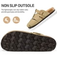 thumbnail image 5 of Ecetana Sandals for Women Closed Toe Slide Comfort Cork Footbed Slip On Clogs Shoes, 5 of 8