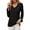 Noir, variante sur Ritualay T-shirt pour Femme à Manches Longues T-shirt de Travail Décontracté T-shirt Col en V Chandail Ample Blanc m