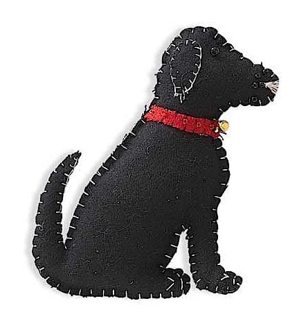 felt dog christmas ornaments