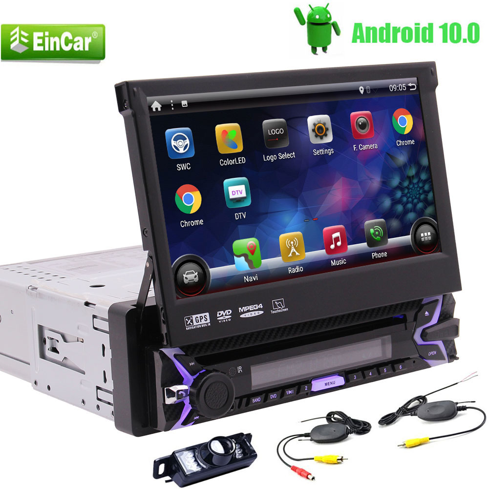 EinCar 7inch touch screen Android 10.0 System car radio CD DVD Player GPS Navigator MultiTouch