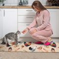 thumbnail image 3 of Beige Chicken Watercolor Pattern Kitchen Rugs Sets Of 2,Anti Fatigue Kitchen Mat Rugs Non Slip Washable,Decorative Kitchen Floor Mats for Kitchen,Sink,Laundry,17"x30"+17"x47", 3 of 7