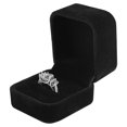 thumbnail image 2 of 1/2/5 Pcs Velvet Jewelry Ring Boxes Earring Gift Storage Boxes Wedding Proposal Ring Display Box Black, 2 of 5