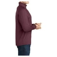 thumbnail image 3 of Yellow Rooster Men's Sport Wick Stretch 1/2 Zip Pullover Maroon 4XL, 3 of 7