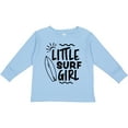 thumbnail image 3 of Inktastic Little Surf Girl with Surfboard Girls Long Sleeve Toddler T-Shirt, 3 of 5