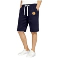 thumbnail image 2 of NAISIBABY Boys Active Shorts, Cotton Pull-On Elastic Waist with Pockets Kids Summer Casual Shorts Navy 9T, 2 of 7