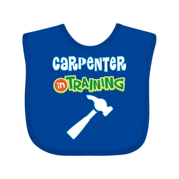 Inktastic Carpenter in Training Boys or Girls Baby Bib