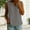 Gray, variant on Women's Floral Embroidered Round Neck Tank Top, Sleeveless Linen Blend Blouse with Eyelet Detailing, Casual Summer Wear Brown M