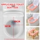 thumbnail image 2 of Funda para asiento de inodoro, funda para asiento de inodoro de tela de fibra lavable, elástica y fija, fácil de instalar y limpiar, 2 of 7