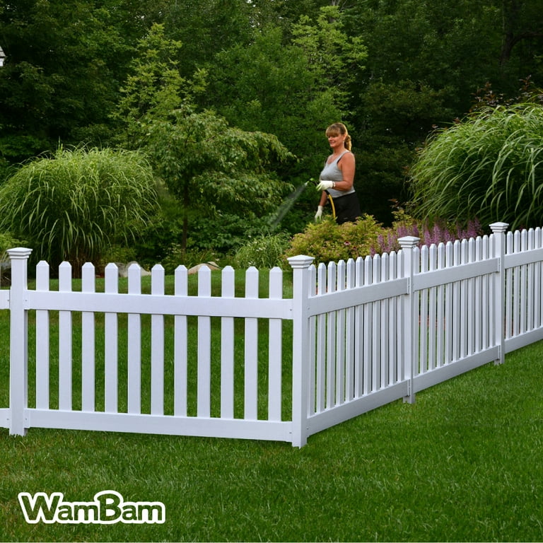 Zippity Outdoor Products No-Dig 2 in. x 3-1/2 in. x 3-1/4 ft. Newport Finishing Vinyl Fence Post Zippity Outdoor Products No-Dig 2 in. x 3-1/2 in. x 3-1/4 ft. Newport Finishing Vinyl Fence Post
