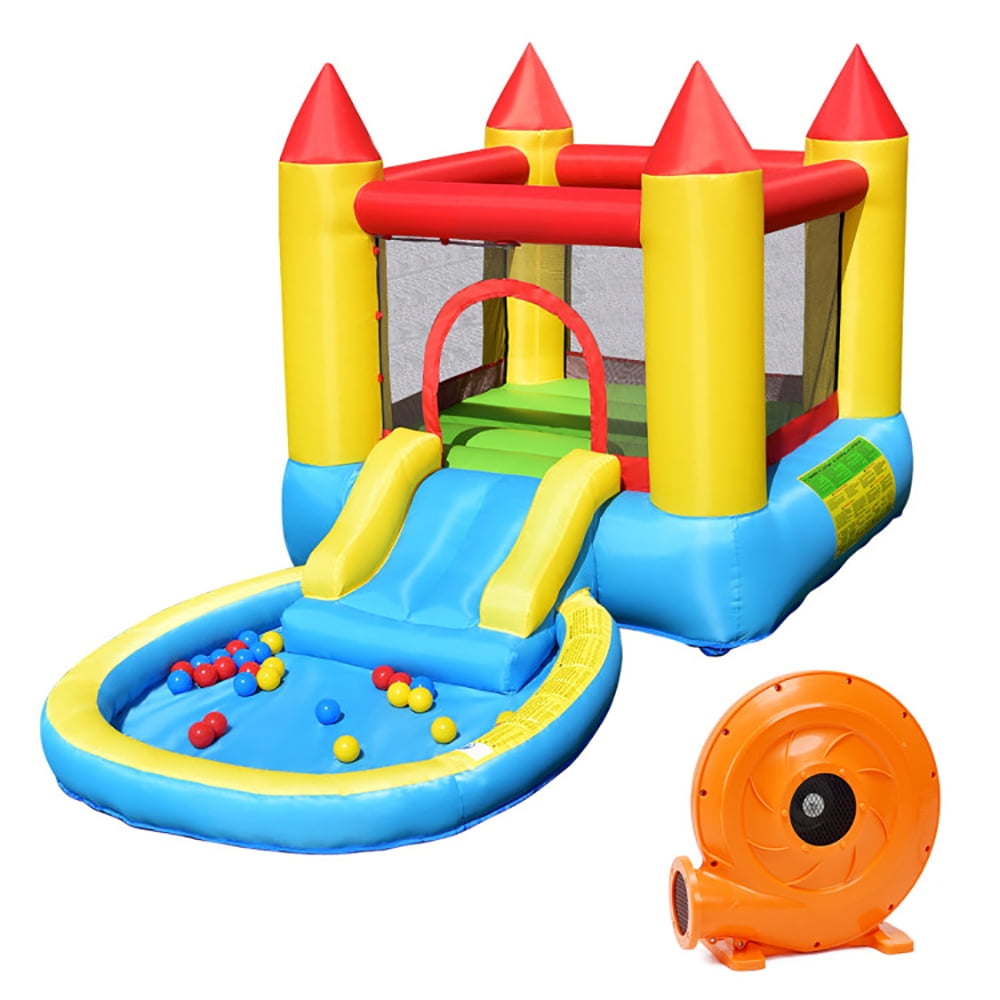 Aimee Lii Inflatable Kids Slide Bounce House with 580w Blower, Kids Bounce House for 5-12