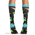 thumbnail image 2 of Cherokee Mprintsupport Men 12 mmHg Support Socks, One Size, Dancing Dinos, 2 of 6