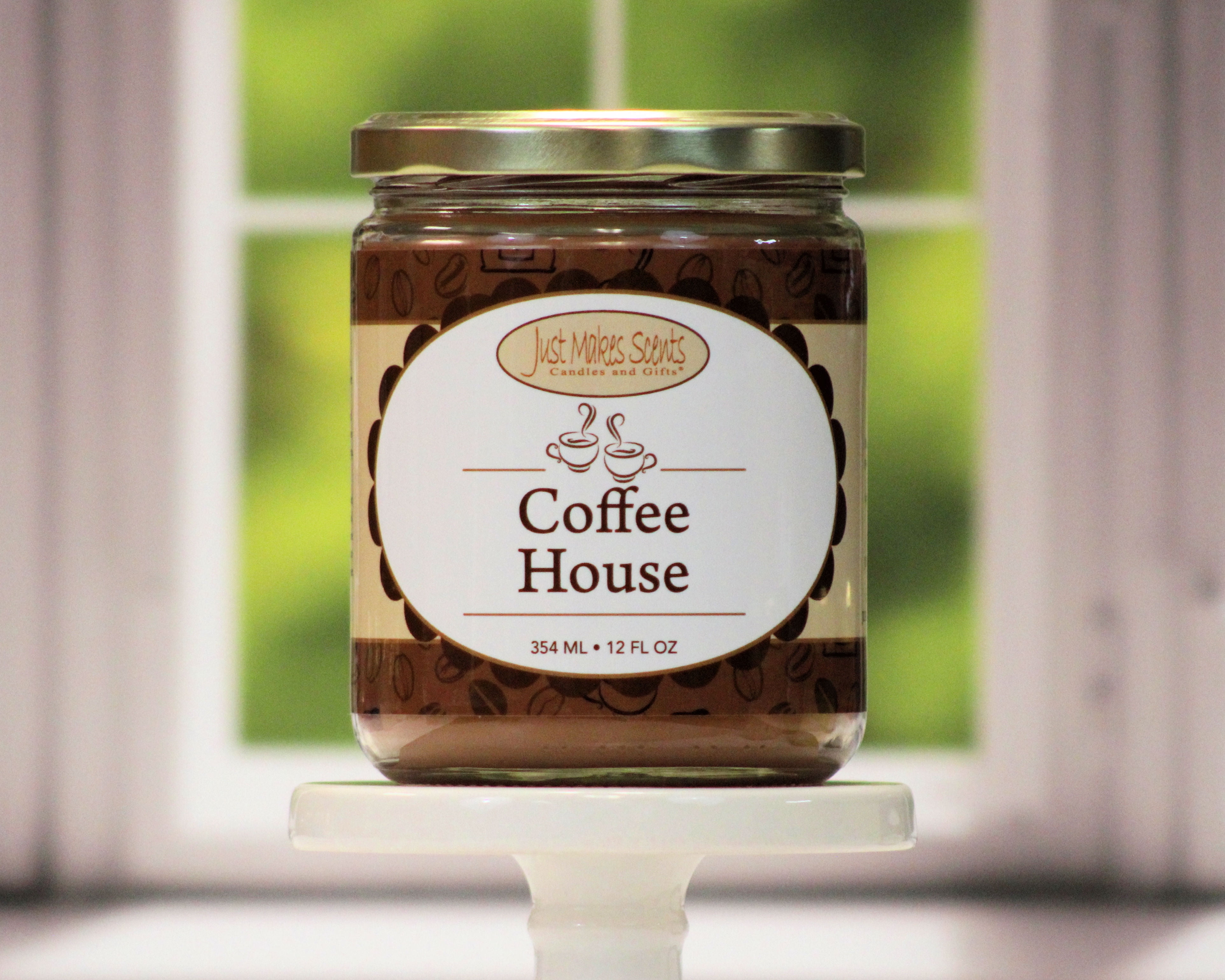 Coffee House Salsa Jar Candle 12oz -Just Makes Scents Candles & Gifts