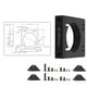 thumbnail image 5 of Kit de montaje del motor del eje del óxido de aluminio de 52/65/71 mm para la máquina de grabado del enrutador CNC (65 mm), 5 of 11