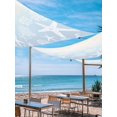 thumbnail image 2 of Marine Life Sun Shade Sail 14' x 18', Starfish Coral Shell Gradient Blue Brown Ocean Rectangle Outdoor Sunshade Canopy, Waterproof UV Block Patio Covers for Garden Yard Beach, 2 of 9