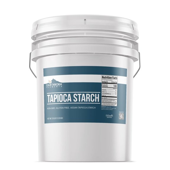 Earthborn Elements Tapioca Starch 5 Gallon, Tapioca Flour, Resealable Bucket