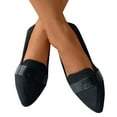 thumbnail image 5 of Sngxgn Women's Ballet Dress Flats — Comfortable, Slip On Flat Shoes for Casual, Dressy and Work(Black,39（UK6）), 5 of 8