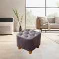 thumbnail image 1 of Small Footstool Anti Slip Decorative Ottoman Stool for Bedroom Doorway Couch, 1 of 8