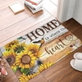 thumbnail image 2 of Non Slip Door Mat, Home Sunflower Hummingbird Fast Drying Bath Tub Mats, Absorbent Bathroom Rugs Entrance Welcome Mat, Bath MatS for Tub, Floor, Home, Kitchen, Hotel,16x24in, 2 of 6