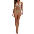 thumbnail image 2 of INSPIRE CHIC Women's High Waisted Tummy Control Briefs Butt Lifter Underwear, Available in Plus Size L Beige, 2 of 3