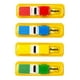 thumbnail image 2 of 3M Post-it banderitas adhesivas colores primaríos de .47 x 1.7 in con 4 blocks, 35 banderitas c/u, 2 of 7
