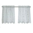 thumbnail image 7 of Loft Living Garcia Sheer Rod Pocket Curtain Tiers 52 x 24 in White, 7 of 7