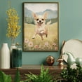 thumbnail image 4 of Chihuahua Print, Vintage Dog Decor, Running Dog Portrait, Dogs and Flowers, Printable Art for Chihuahua Lovers & Owners, 4 of 5